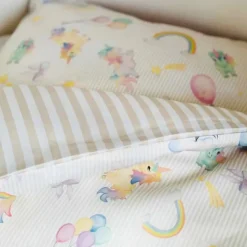 Junior sengetøj, Unicorn Rose/Beige 100x140 cm