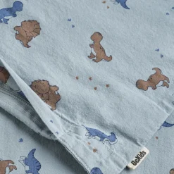 Junior Sengetøj 100x140, Dino Blue Fog