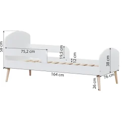 Juniorseng Blend 70x160 cm. - Hvid