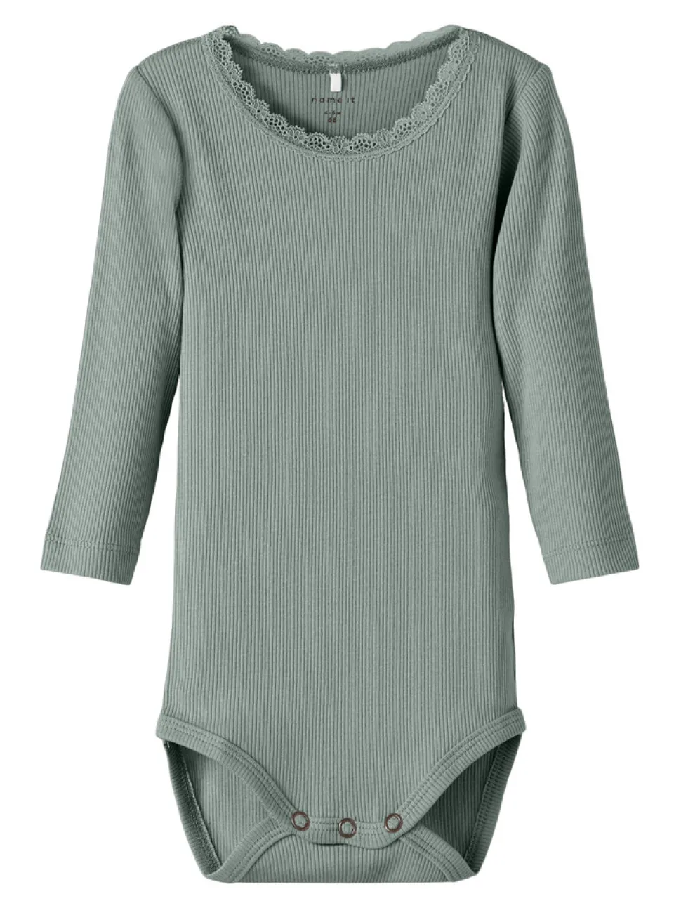 Kab langærmet boby - Slate gray