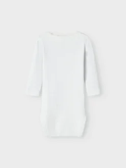 Kab langærmet body - Bright white