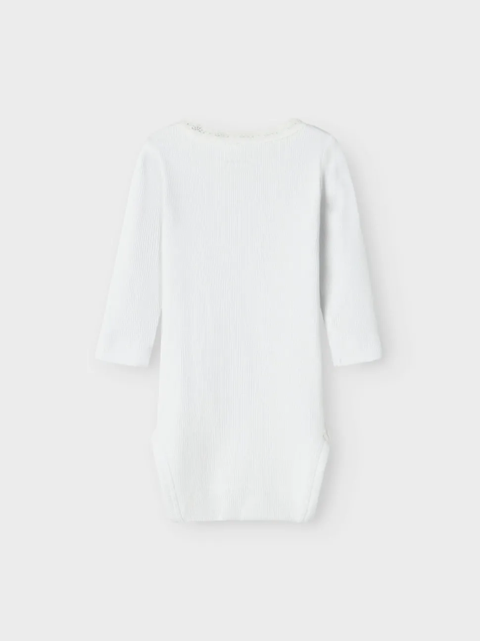 Kab langærmet body - Bright white