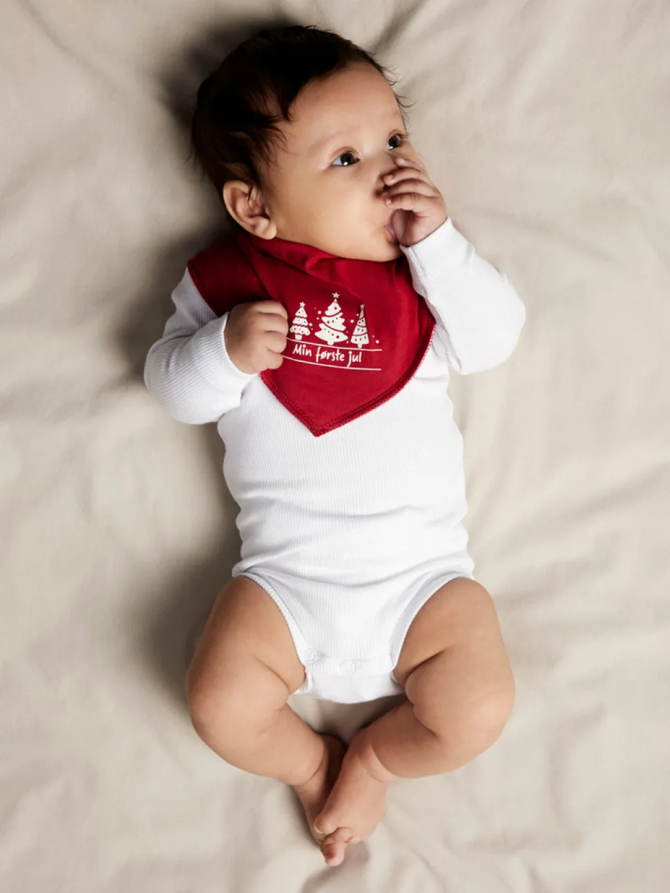 Kab langærmet body - Bright white