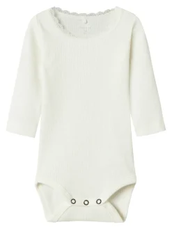 Kab langærmet body - Cloud dancer