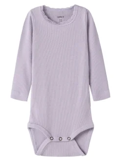 Kab langærmet body - Lavender