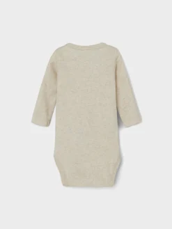 Kab langærmet body NOOS - peyote melange