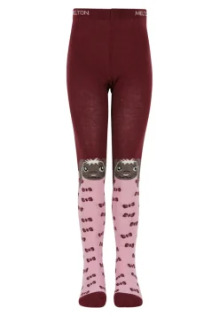 Kanin strømpebukser - Bordeaux