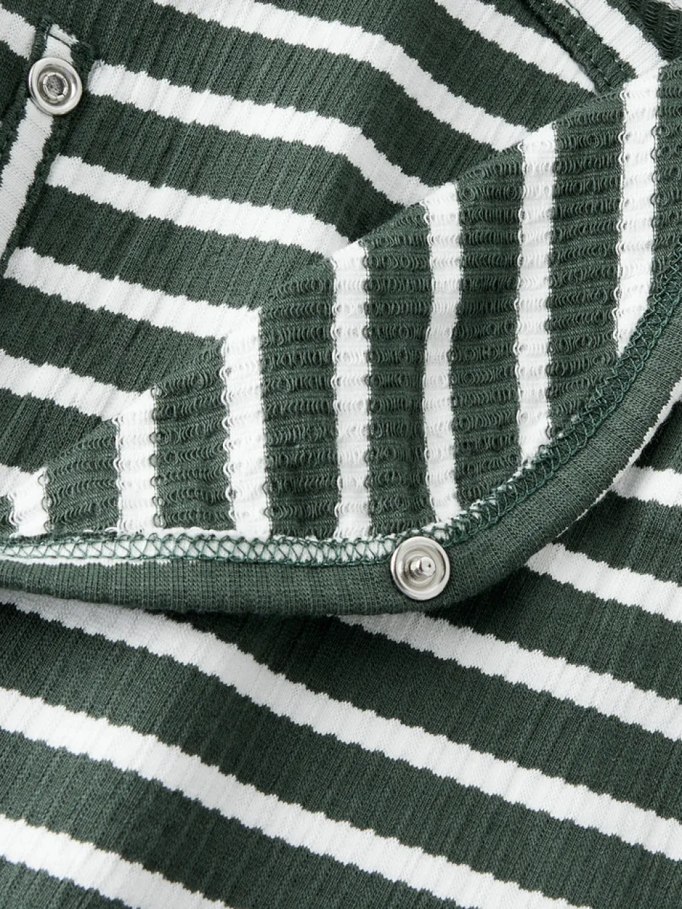 Kans Langærmet Wrap Body - Deep Forest