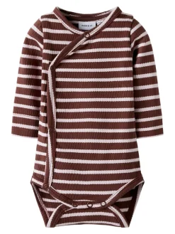 Kattie Langærmet Wrap Body - Bleached Mauve