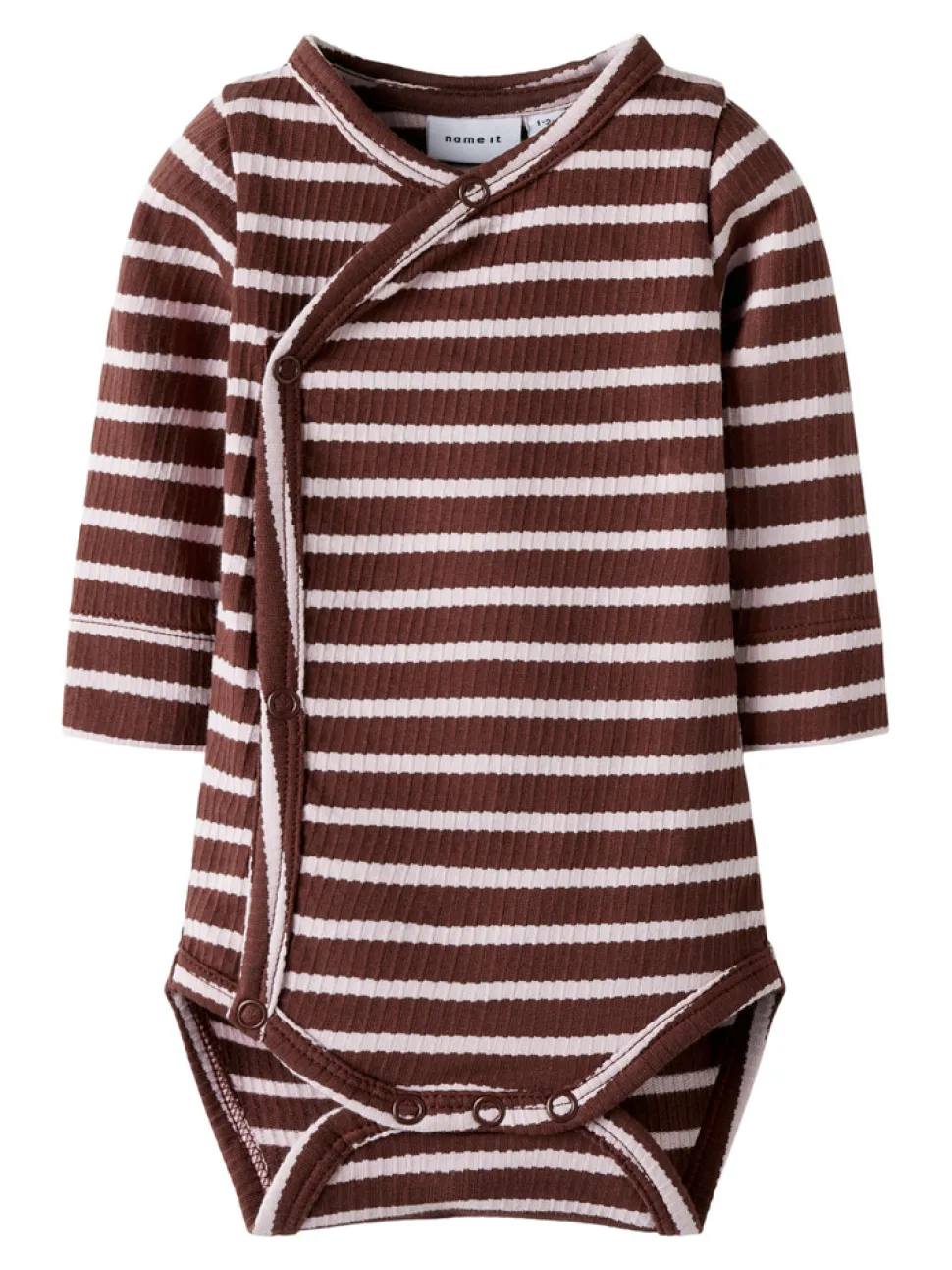 Kattie Langærmet Wrap Body - Bleached Mauve