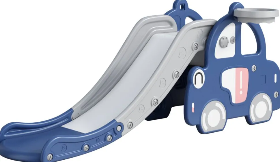 Kids Zone bil med rutsjebane og basket