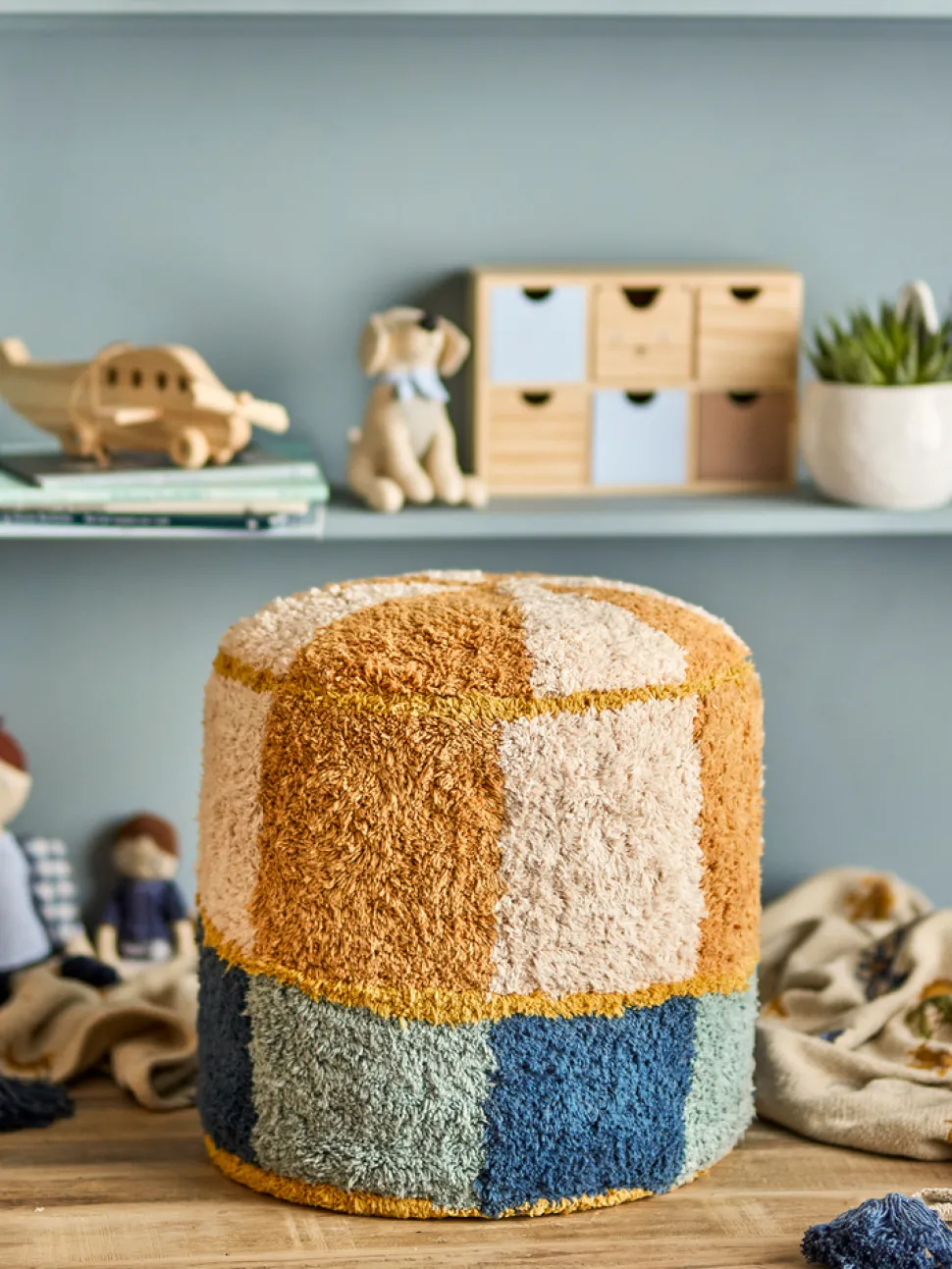 Kio Puf, Blå, Bomuld