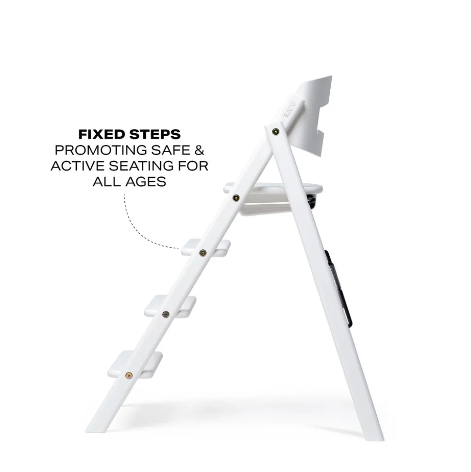 Klapp højstol foldbar - bøg hvid