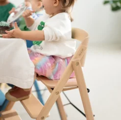 Klapp højstol foldbar - bøg natur