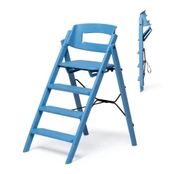 Klapp højstol foldbar - Genbrugsplast, blå