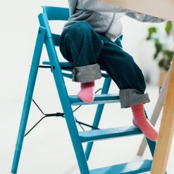 Klapp højstol foldbar - Genbrugsplast, blå