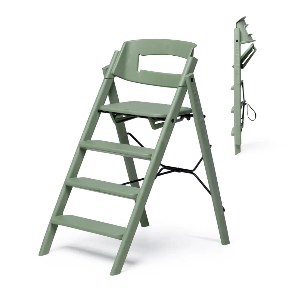 Klapp højstol foldbar - Genbrugsplast, grøn