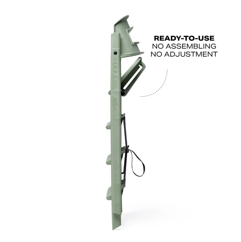 Klapp højstol foldbar - Genbrugsplast, grøn