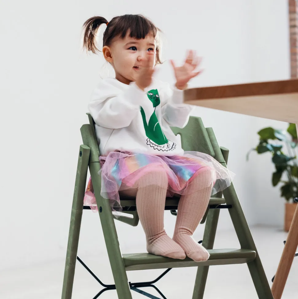 Klapp højstol foldbar - Genbrugsplast, grøn