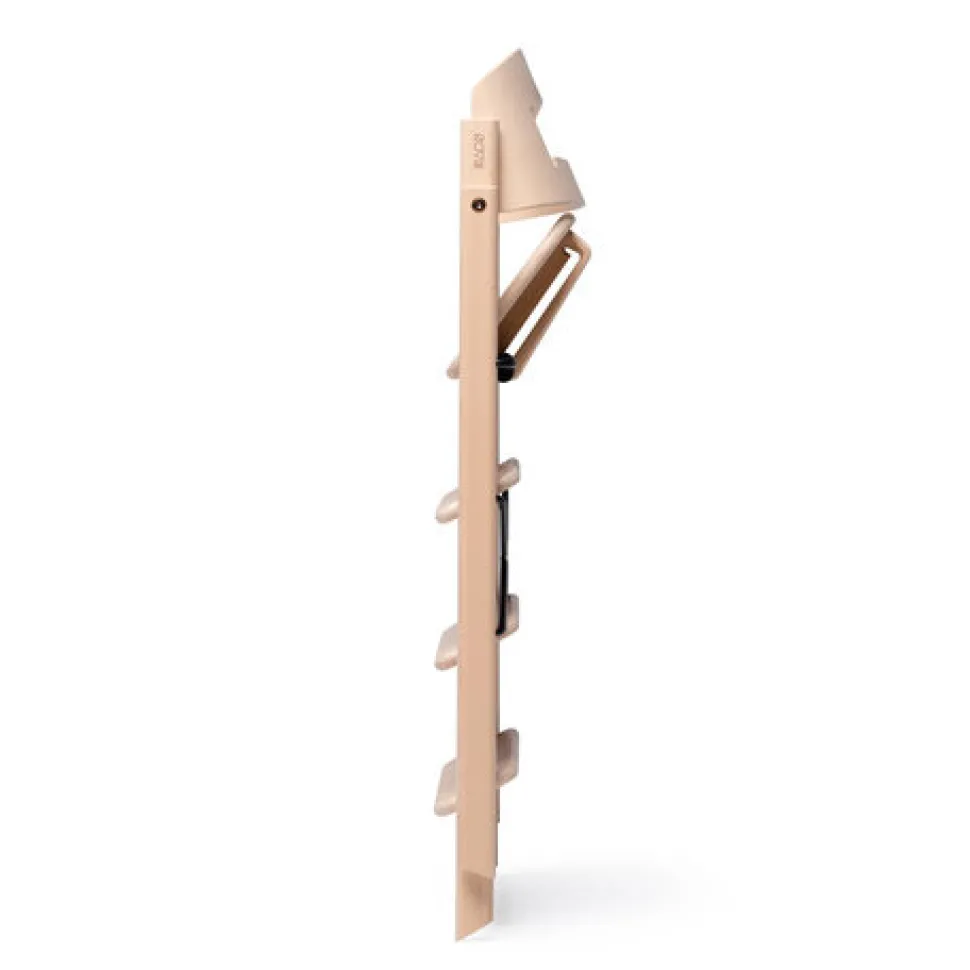 Klapp højstol foldbar bøg inkl. pude - natur