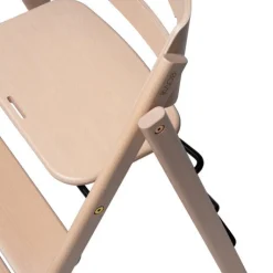 Klapp højstol foldbar bøg inkl. pude - natur