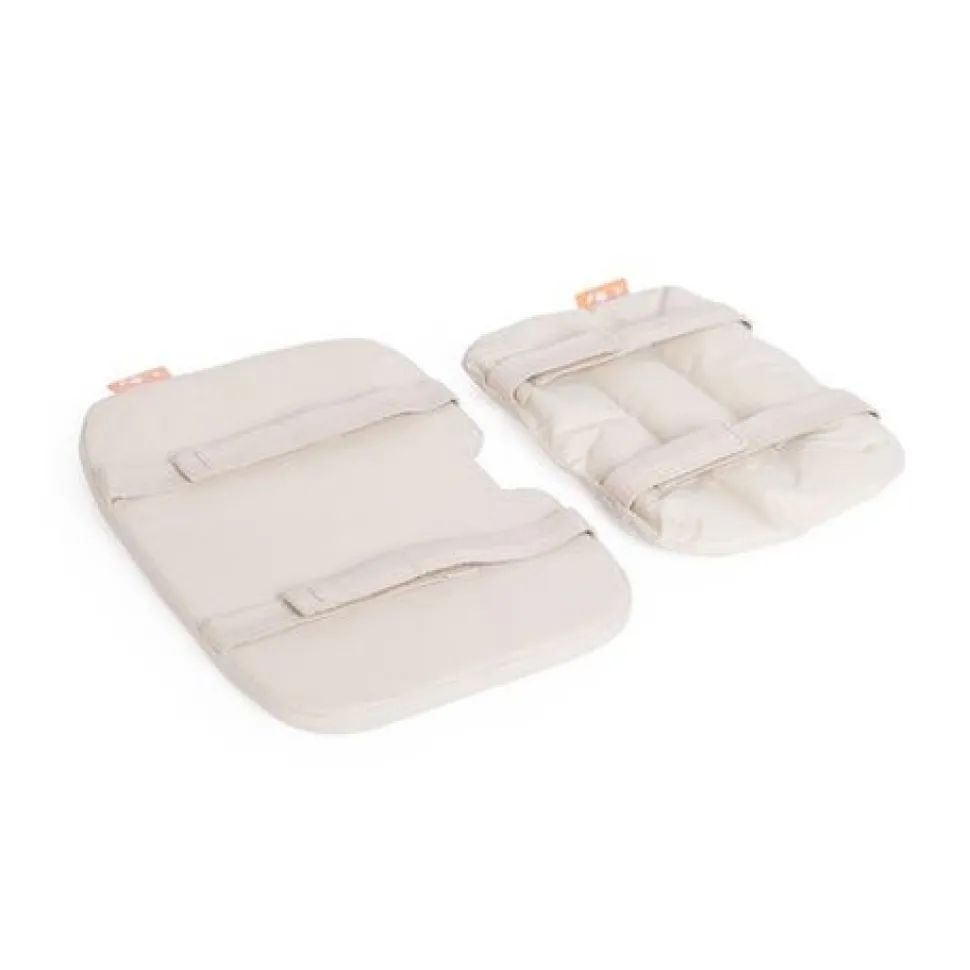 Klapp højstol foldbar bøg inkl. pude - hvid