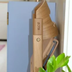 Klapp højstol foldbar eg inkl. pude - natur