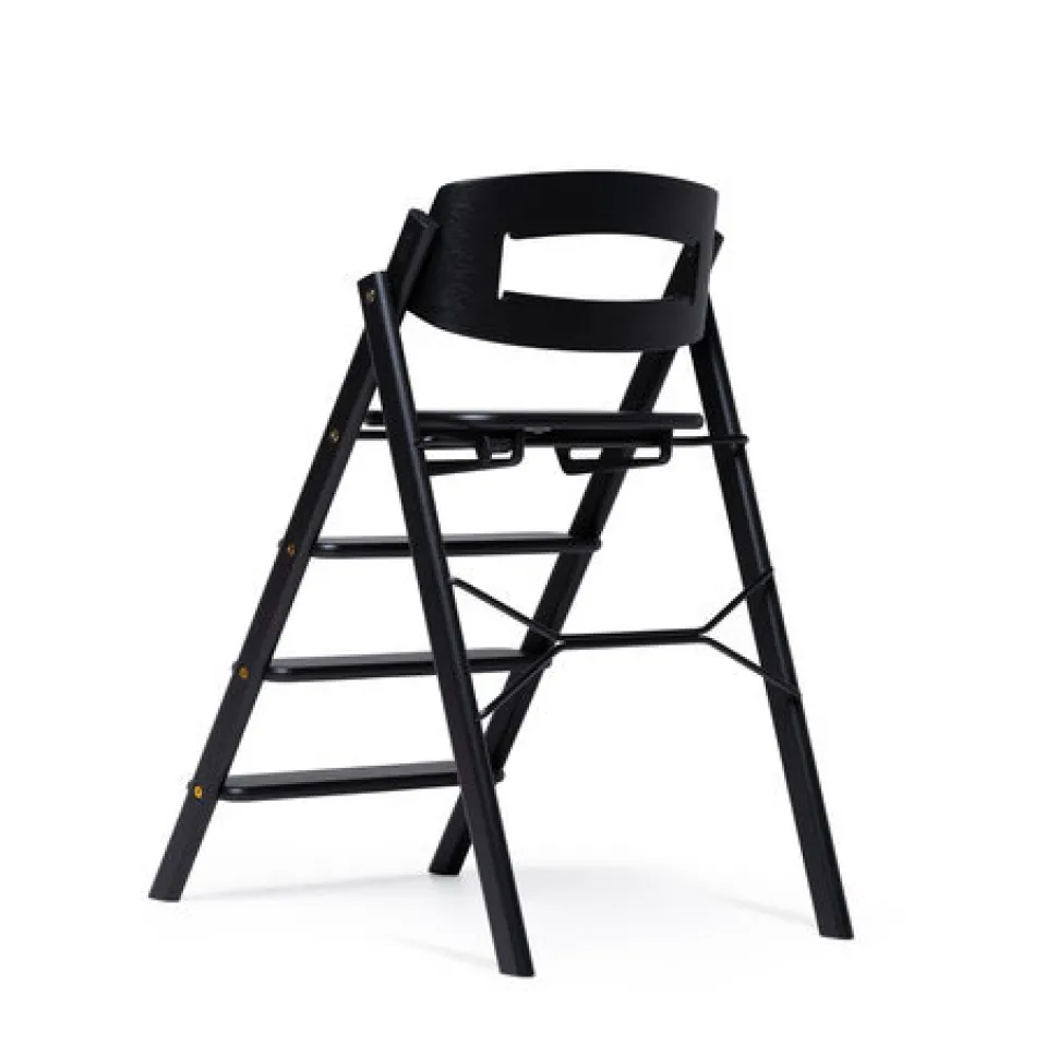 Klapp højstol foldbar eg inkl. bøjle - sand