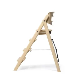 Klapp højstol foldbar genbrugsplast inkl. pude - sand