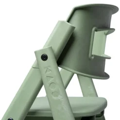 Klapp højstol foldbar genbrugsplast inkl. pude - grøn