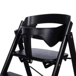 Klapp højstol foldbar genbrugsplast inkl. bøjle - sort