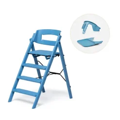 Klapp højstol genbrugsplast inkl. bøjle og bakke - Blå