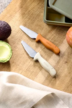 Knivsæt til børn 2-pak - Pumpkin + Offwhite