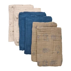 Øko. stofbleer (6-pak) - China Blue