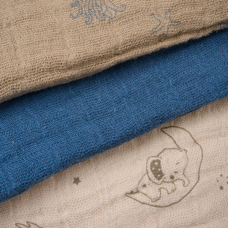 Øko. stofbleer (6-pak) - China Blue