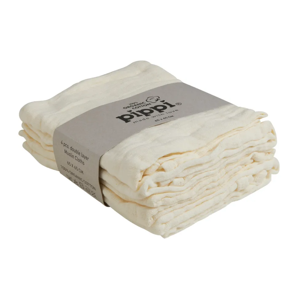 Øko Stofbleer (4-pak) - Creme