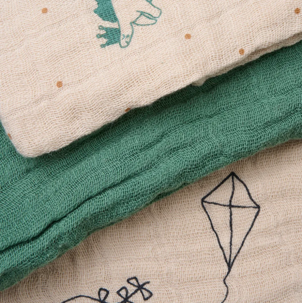 Øko. stofbleer (6-pak) - Deep Lichen Green