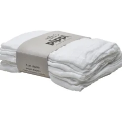 Øko Stofbleer (4-pak) - Hvid