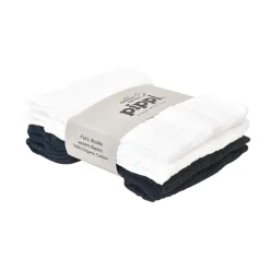 Øko Stofbleer (4-pak) - hvid/sort