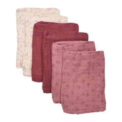 Øko. stofbleer (6-pak) - Old Rose