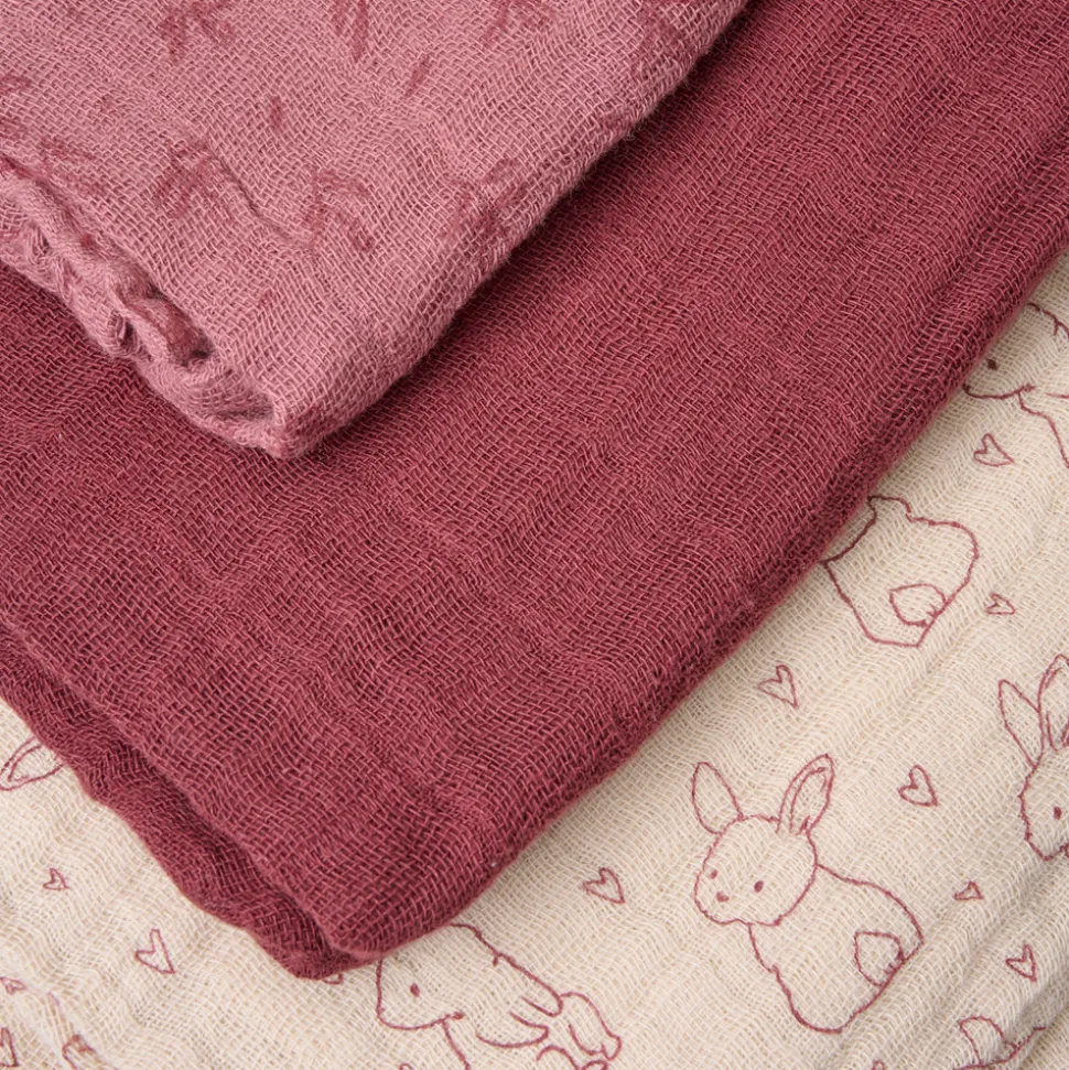 Øko. stofbleer (6-pak) - Old Rose