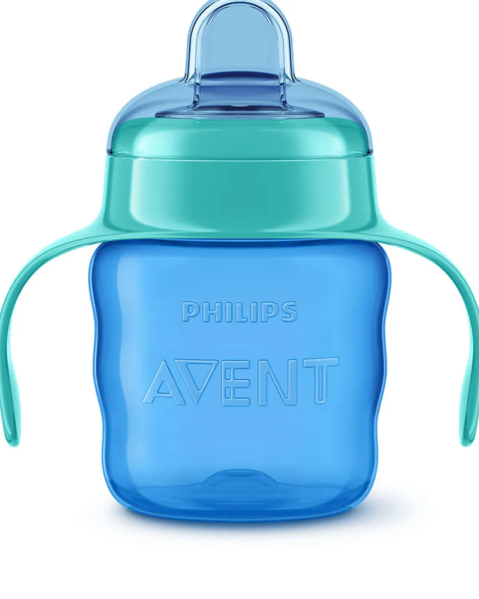 Kop med blød drikketud, 200 ml. - Blå