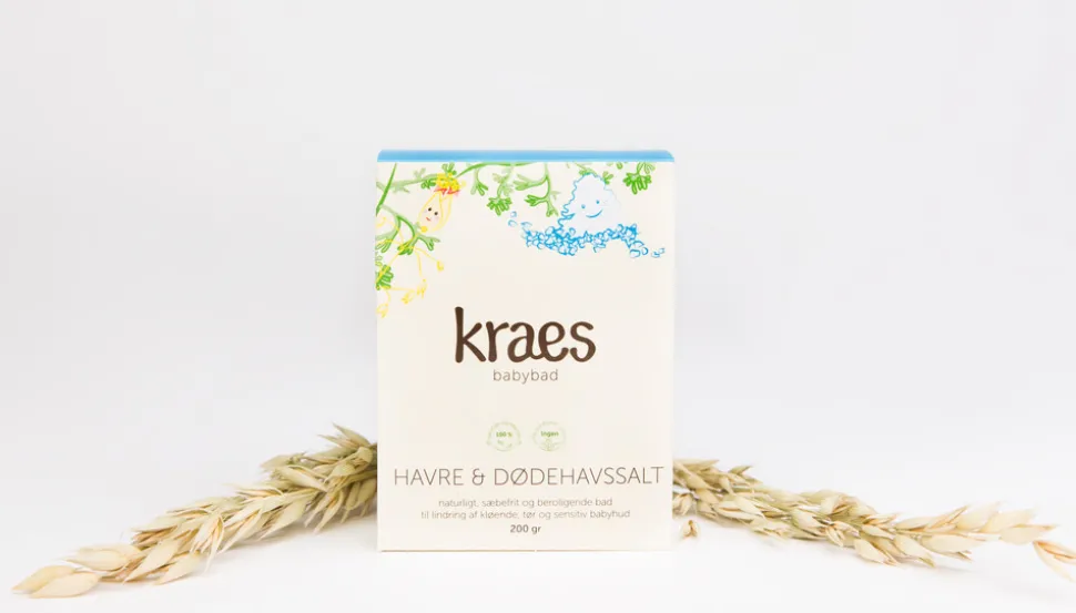 Kraes Babybad med Havre/Dødehavssalt 200 g.