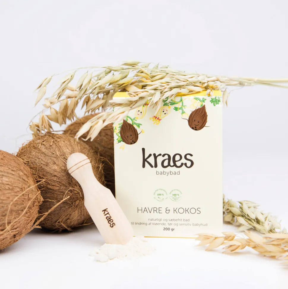 Kraes Babybad med havre/kokos 200 g.
