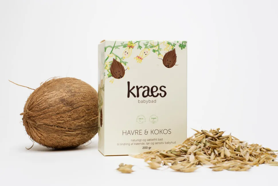 Kraes Babybad med havre/kokos 200 g.