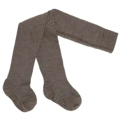 Kravle Strømpebukser Uld - Brown melange