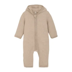 Køredragt Ører Uld Fleece - Camel Melange