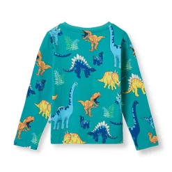 Langærmet bluse med dinosaurer - 736