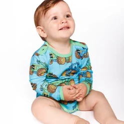 Langærmet body med traktorer - 718