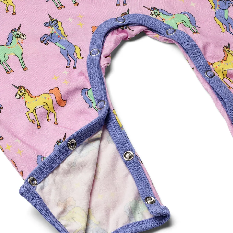 Langærmet heldragt med enhjørninger - 539